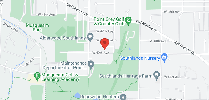 map of 3541 W 49TH AVENUE